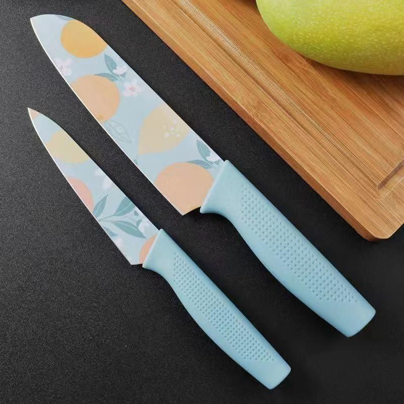 EnexBuy BloomEdge™ Floral Stainless Steel Knife Set (3-Pc)