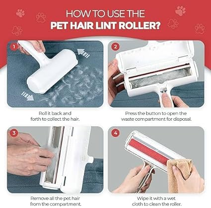 EnexBuy LuxeClean™ Pet Hair & Lint Roller with Case