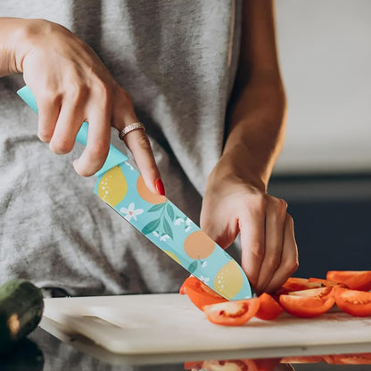 EnexBuy BloomEdge™ Floral Stainless Steel Knife Set (3-Pc)