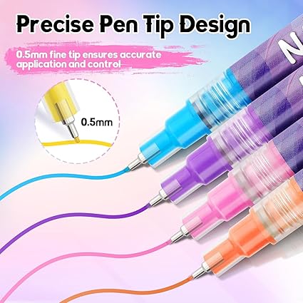 EnexBuy Signature™ Nail Art Pen Set (12 Shades)